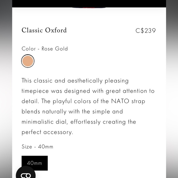 (NEW) Daniel wellington watch classic-oxford - Picture 5 of 7